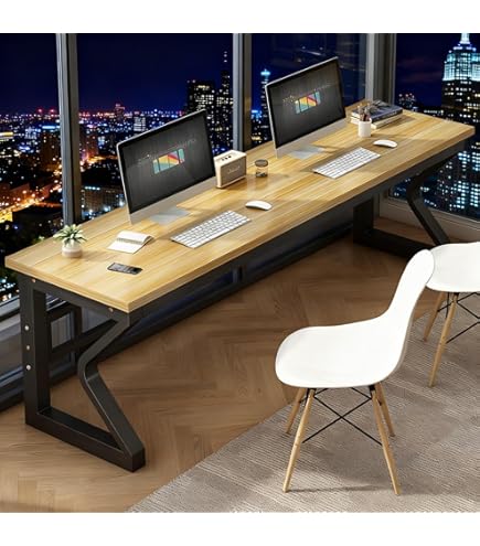 Amazon.co.jp: イーサプライ パソコンデスク シェルフ付き L字デスク